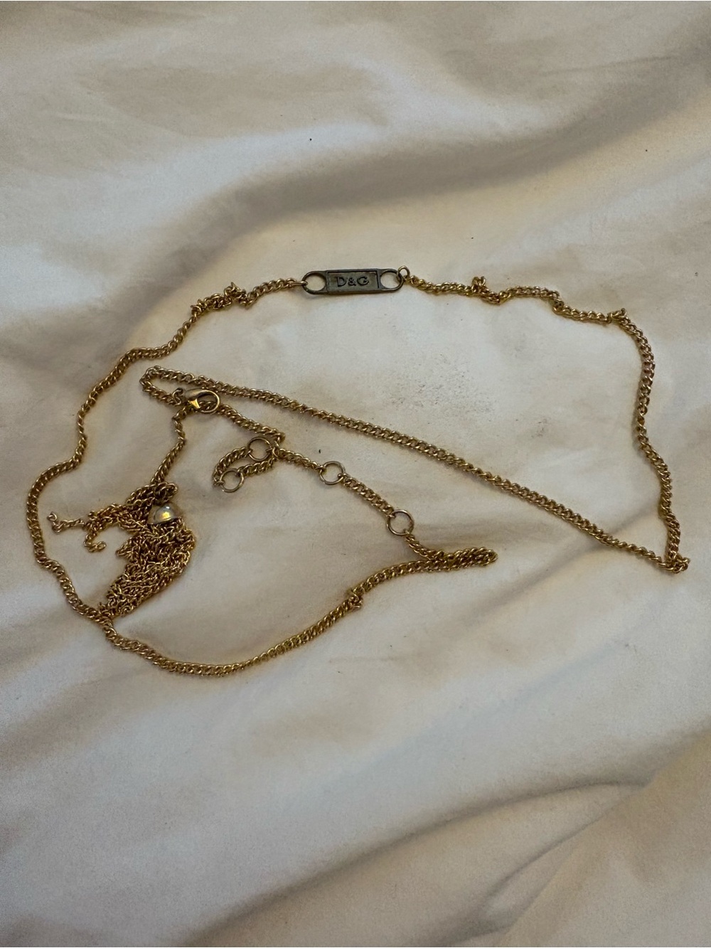 D&G Gold-Tone Chain Belt - Gold